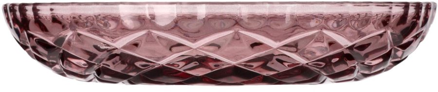 Lyngby Glas Sorrento Glas-Teller 4er Set 16 cm, Rosa