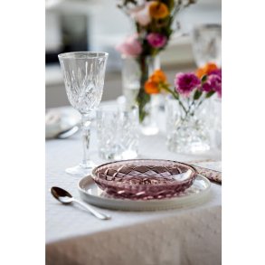 Lyngby Glas Sorrento Asiet 4 stk. Ø16 cm, Pink
