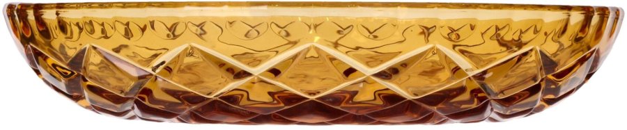 Lyngby Glas Sorrento Glas-Teller 4er Set 16 cm, Amber