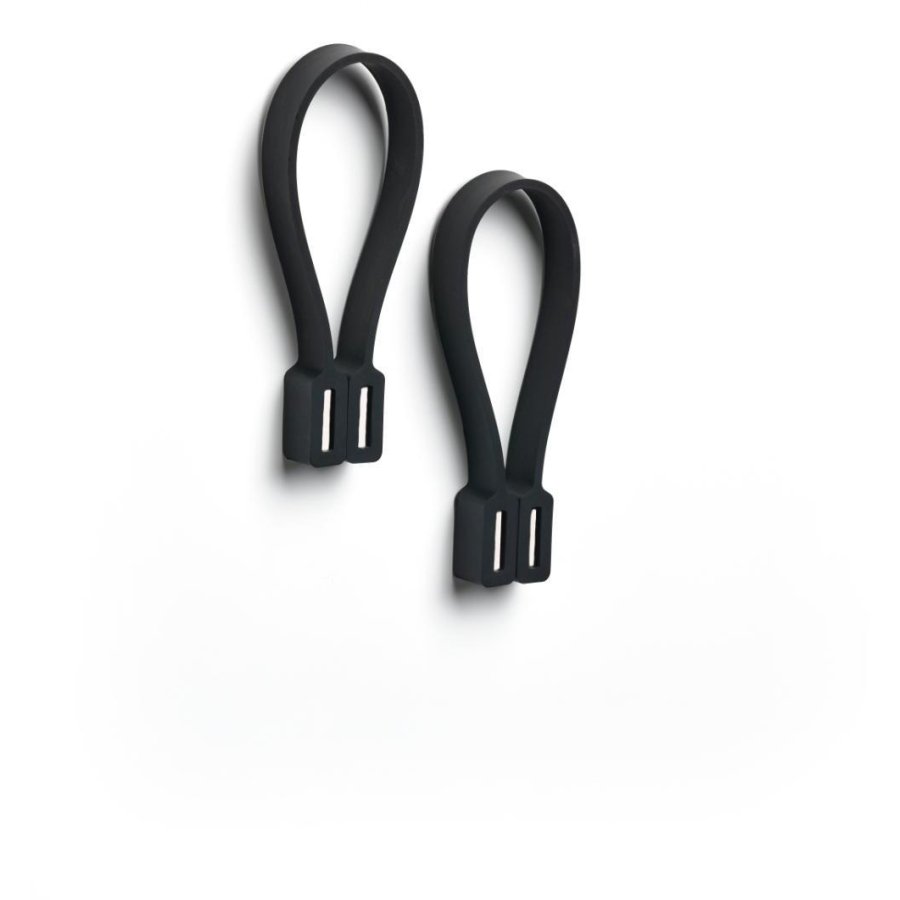 Zone Loop Magnet Handtuchhalter 9 cm 2er Set, Schwarz