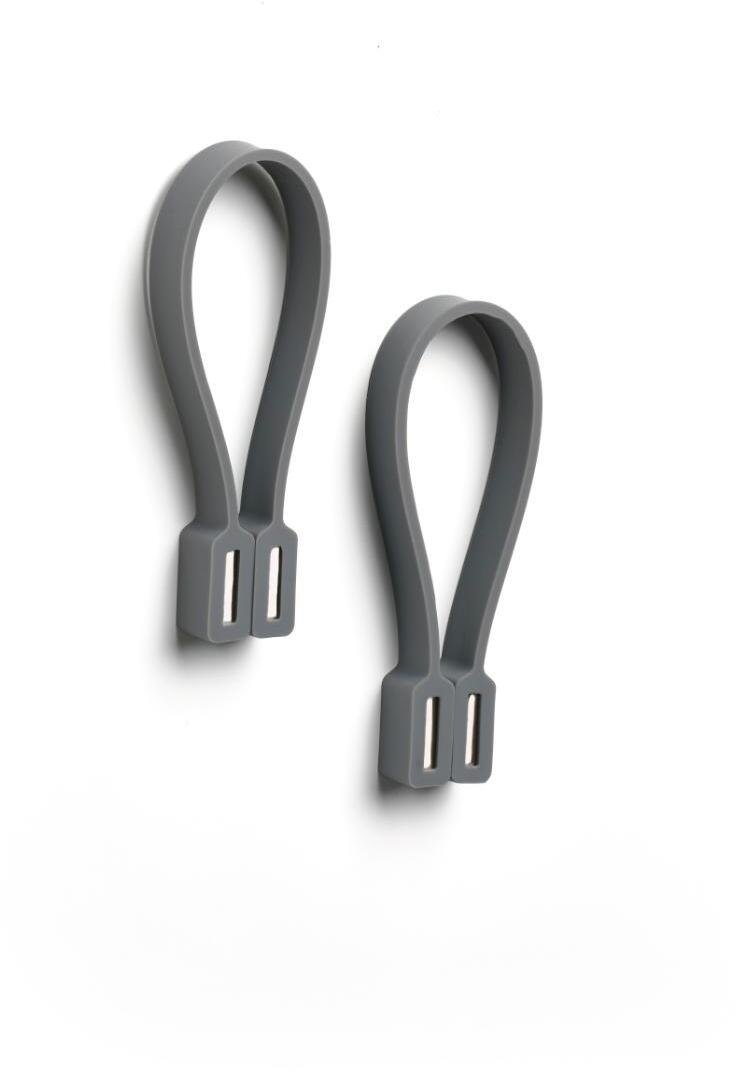 Zone Loop Magnet Handtuchhalter 9 cm 2er Set, Grau