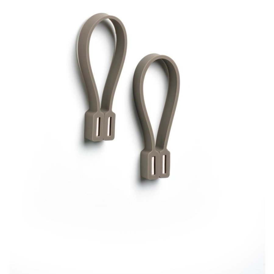 Zone Loop Magnet Handtuchhalter 9 cm 2er Set, Taupe