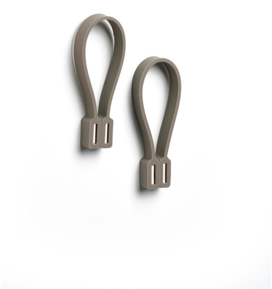 Zone Loop Magnet Handtuchhalter 9 cm 2er Set, Taupe