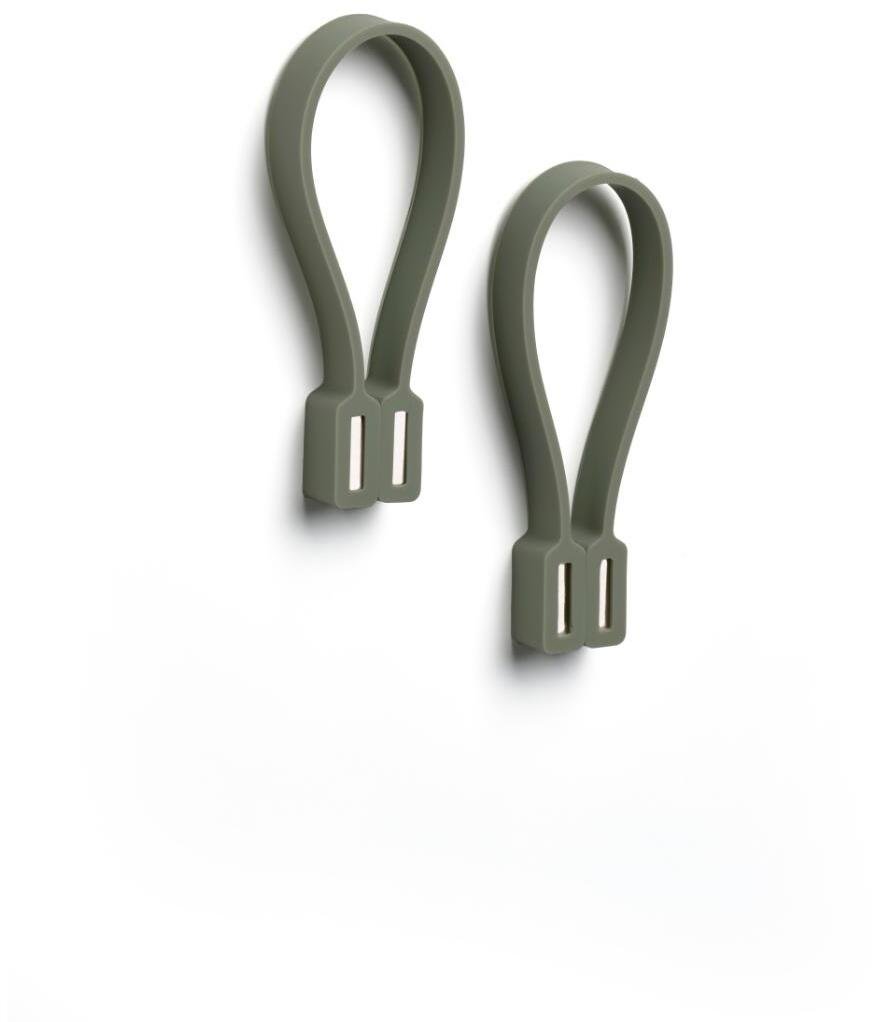 Zone Loop Magnet Handtuchhalter 9 cm 2er Set, Olive Green