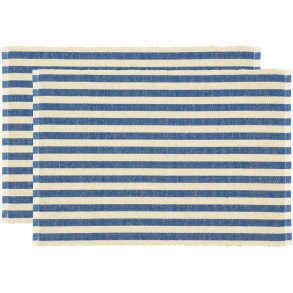 Sdahl Statement Stripe Tischset 33x48 cm 2er Set, Blau