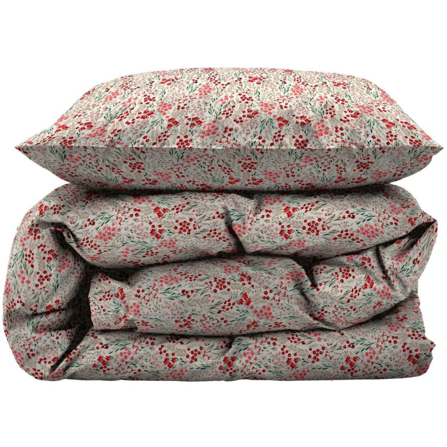 Södahl Dainty Florals Sengetøj 140x200 cm, Berry Red
