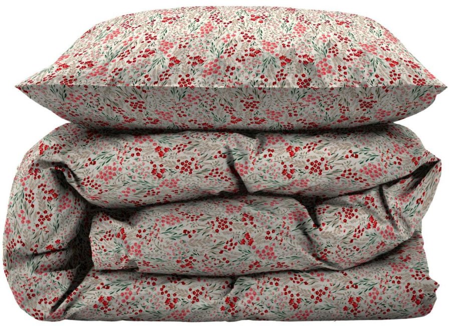 Södahl Dainty Florals Sengetøj 140x200 cm, Berry Red
