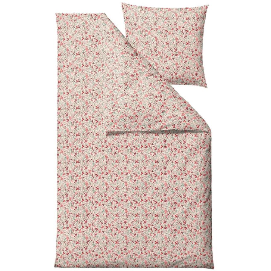 Södahl Dainty Florals Sengetøj 140x200 cm, Berry Red