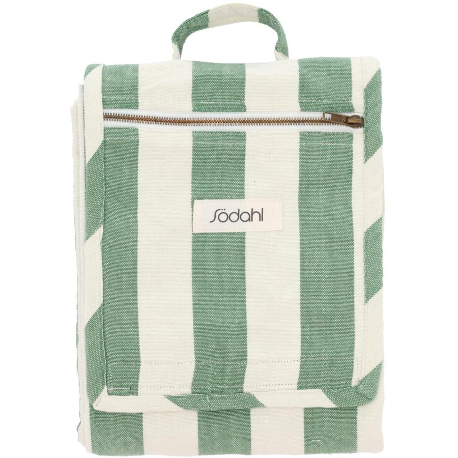 Södahl Statement Stripe Picknickdecke 130x170 cm, Grün