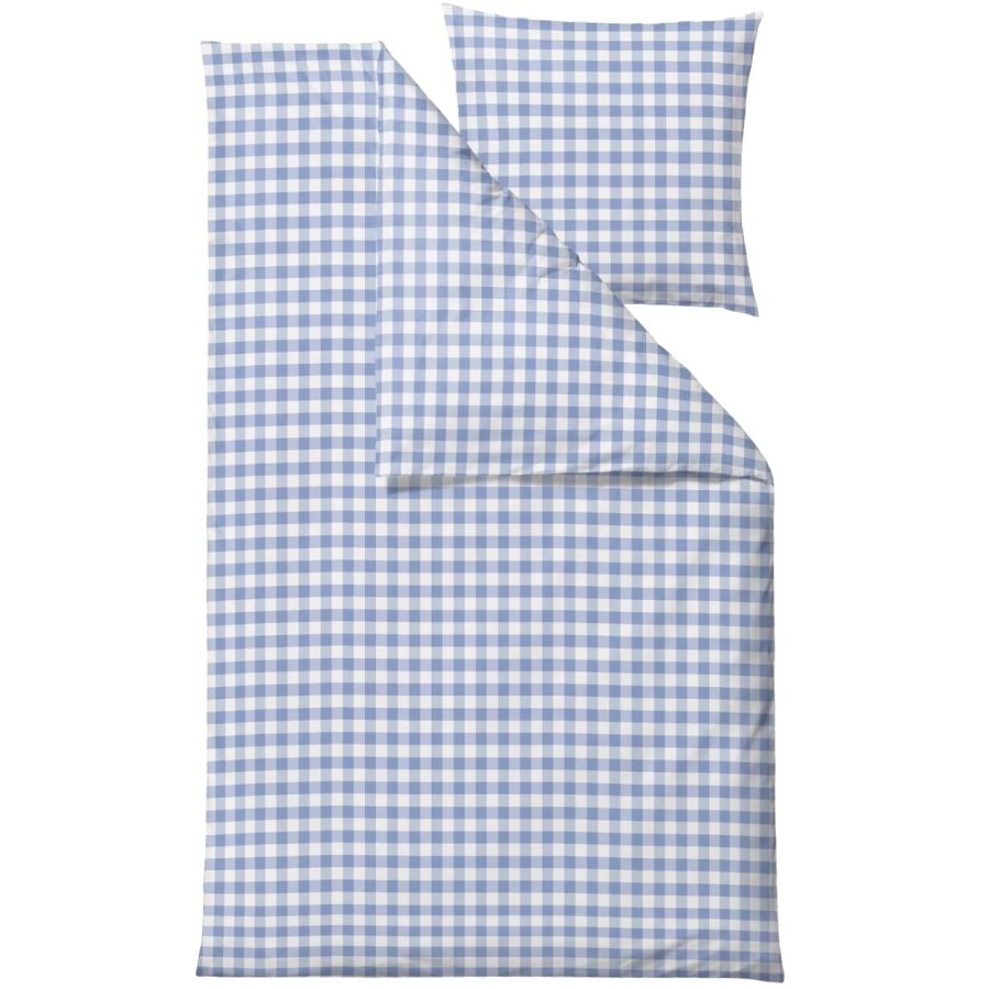 S&ouml;dahl Gingham Senget�j 140x200 cm, Sky Blue