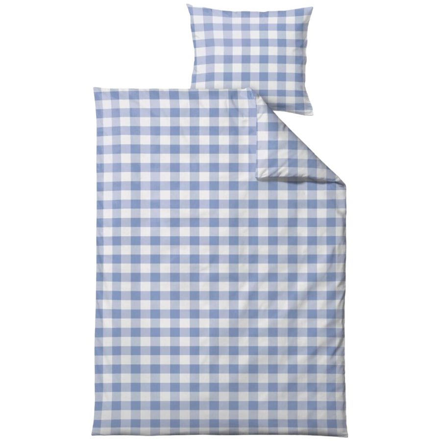 S&ouml;dahl Gingham Juniorsenget�j 100x140 cm, Sky Blue