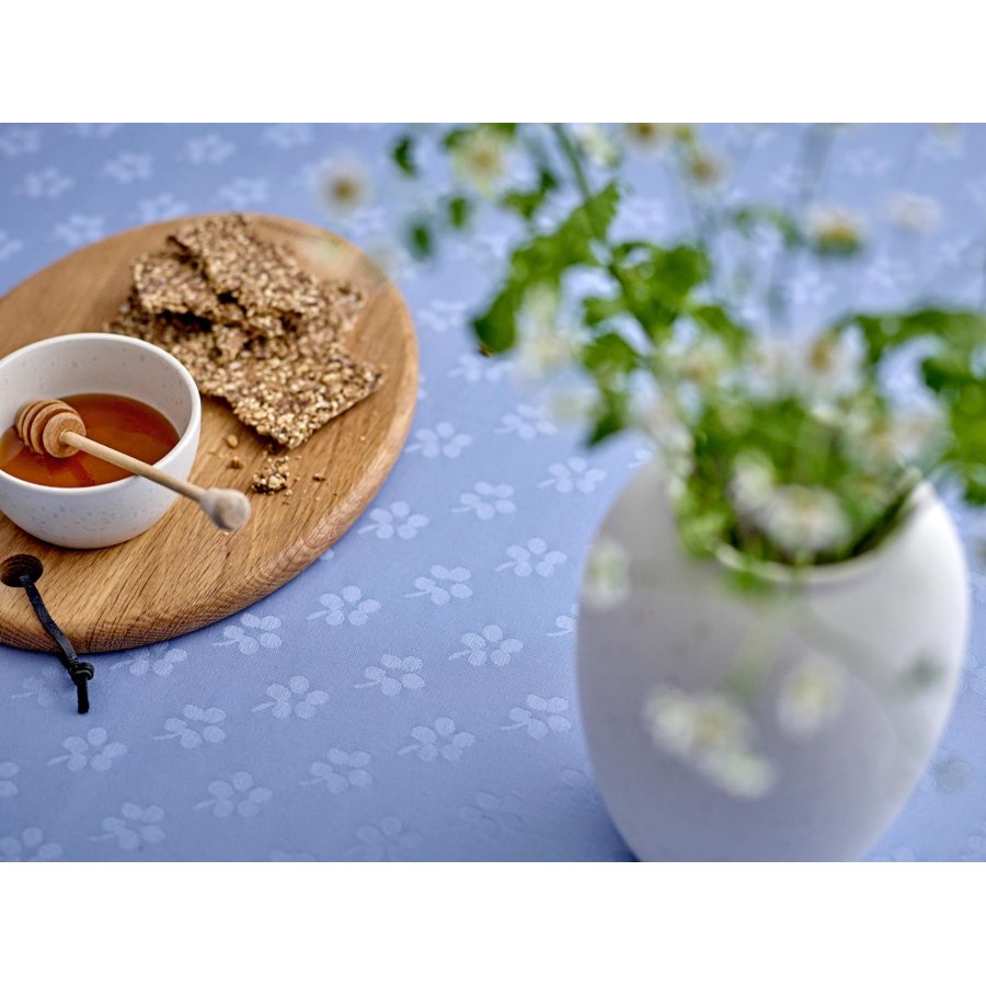 S&ouml;dahl Forget-me-not Damask Dug 140x370 cm, Sky Blue