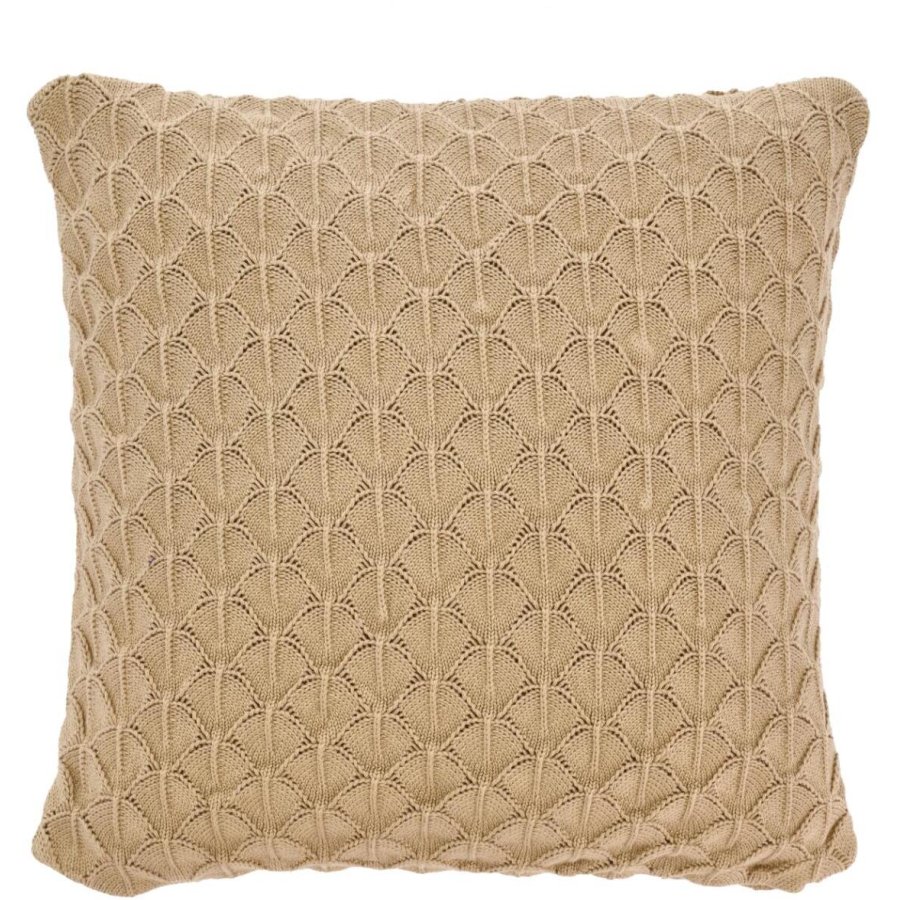 Sdahl Scallop Kissen 45x45 cm, Taupe