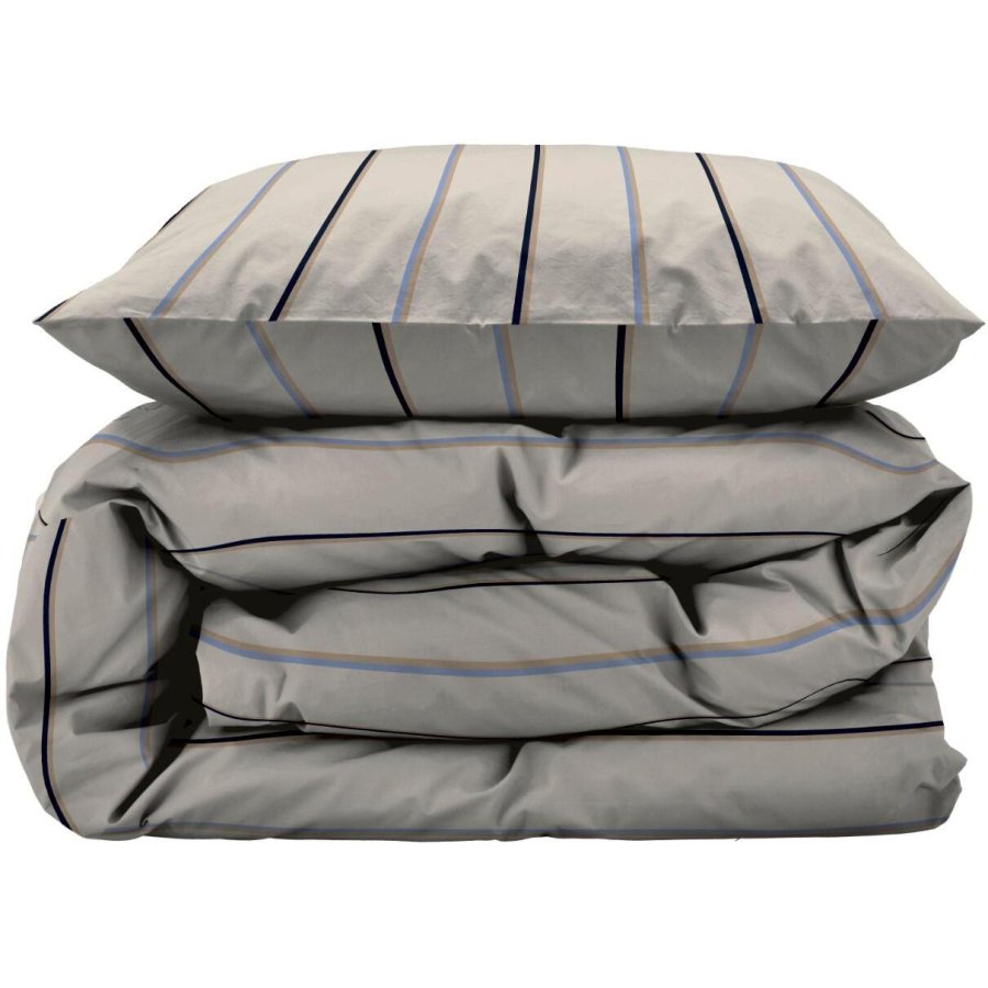 Södahl Organic Stripe Sengetj 140x200 cm, Beige