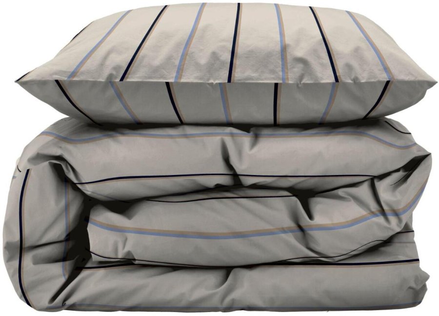 Södahl Organic Stripe Sengetj 140x200 cm, Beige
