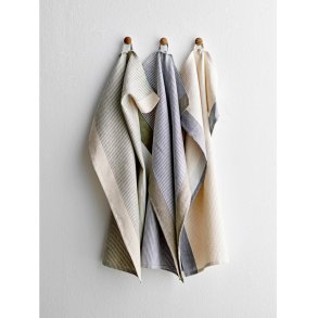 Södahl Statement Stripe Viskestykke 50x70 cm, Blå