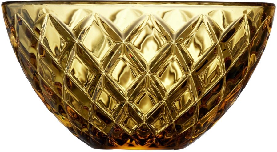 Lyngby Glas Sorrento Schale 4er Set, 12 cm, Amber