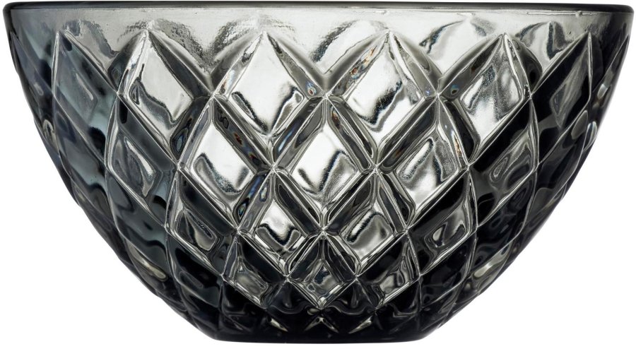 Lyngby Glas Sorrento Schale 4er Set 12 cm, Smoked