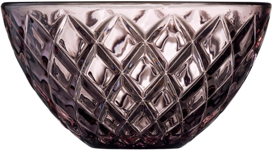 Lyngby Glas Sorrento Schale 4er Set 12 cm, Rosa