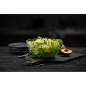 Lyngby Glas Sorrento Salatskål Ø24 cm, Grøn