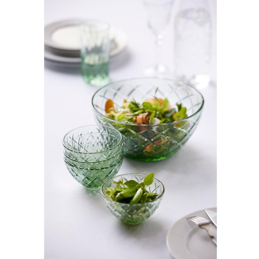 Lyngby Glas Sorrento Salatschssel 24 cm, Grn