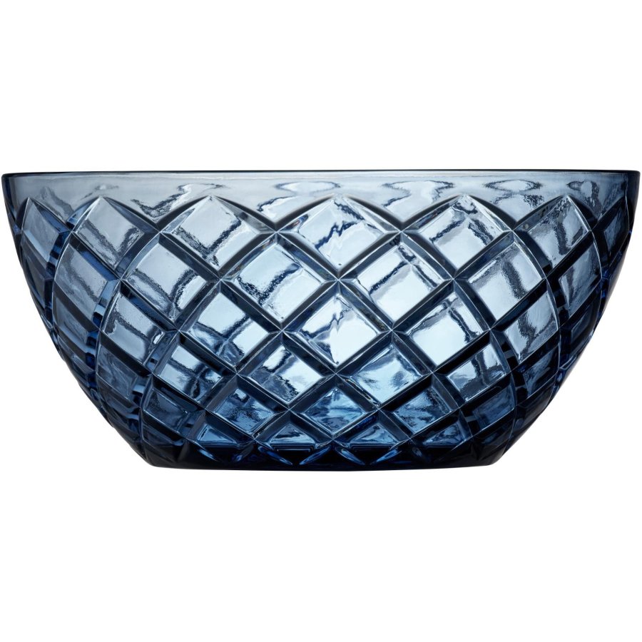 Lyngby Glas Sorrento Salatschssel 24 cm, Blau