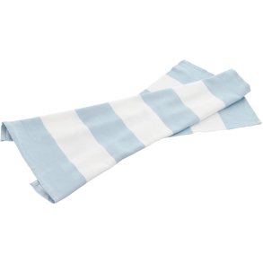 Bastian Abbi Viskestykke 70x50 cm, Hvid/Dream Blue Bambus