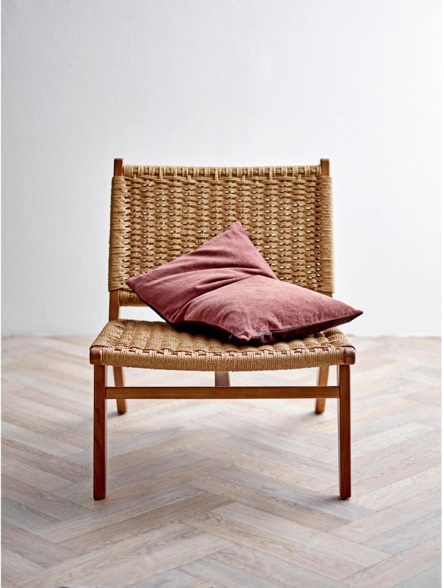 Södahl Washed Chenille Pudebetrk 40x60 cm, Rosewood