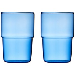 Lyngby Glas Torino Drikkeglas 2 stk. 40 cl, Blå