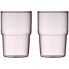 Lyngby Glas Torino Drikkeglas 2 stk. 40 cl, Pink