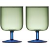 Lyngby Glas Torino Vinglas 2 stk. 30 cl, Grn/Bl