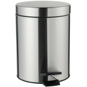 Leifheit Pedalspand 5 L, Rustfrit Stål