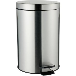 Leifheit Pedalspand 12 L, Rustfrit Stål