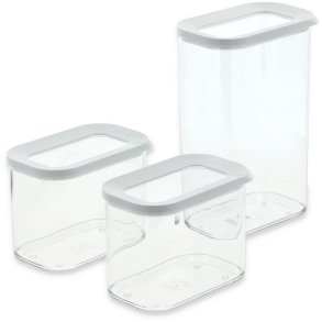 Mepal Modula Husholdningsboks 3 stk, Transparent