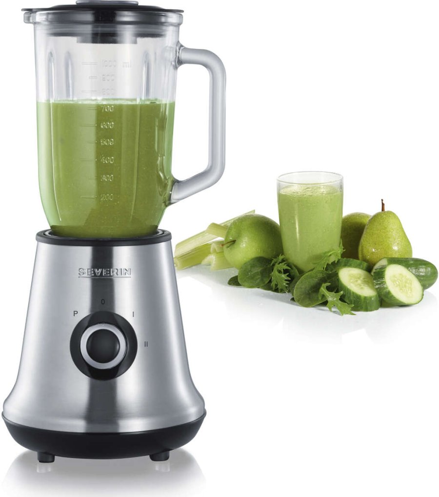 Severin Blender 1 L, Sort/Slv