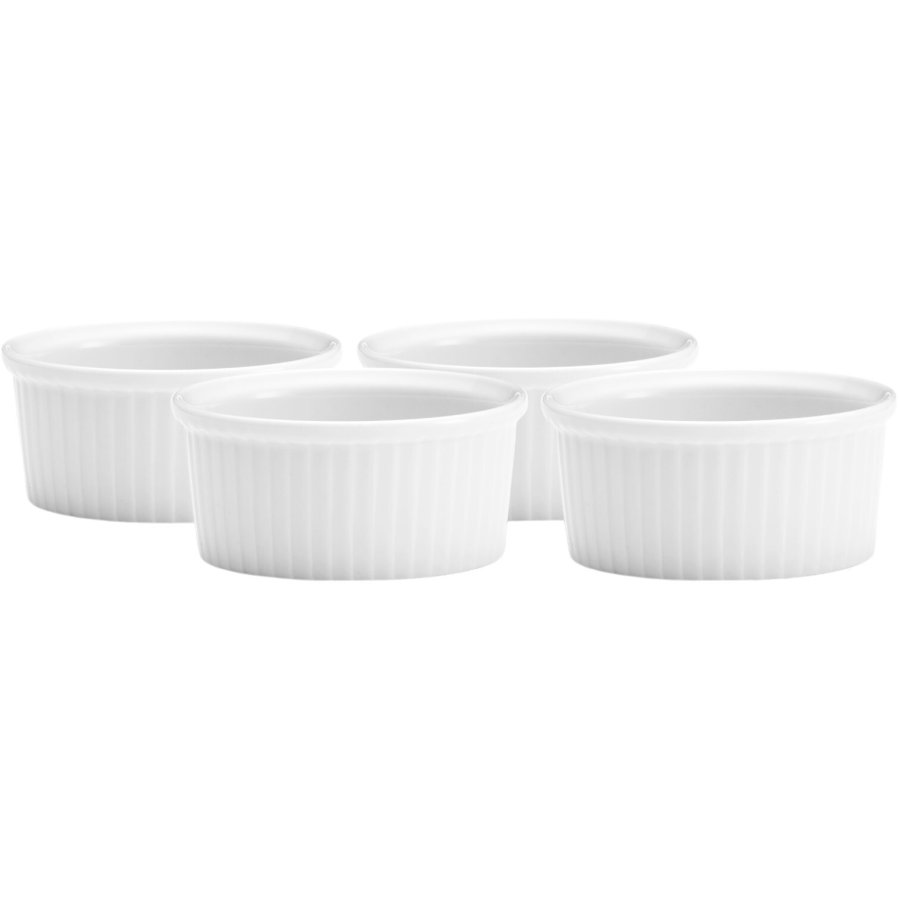 Pillivuyt Ramekin Lav 4 stk. 9 cm, Hvid