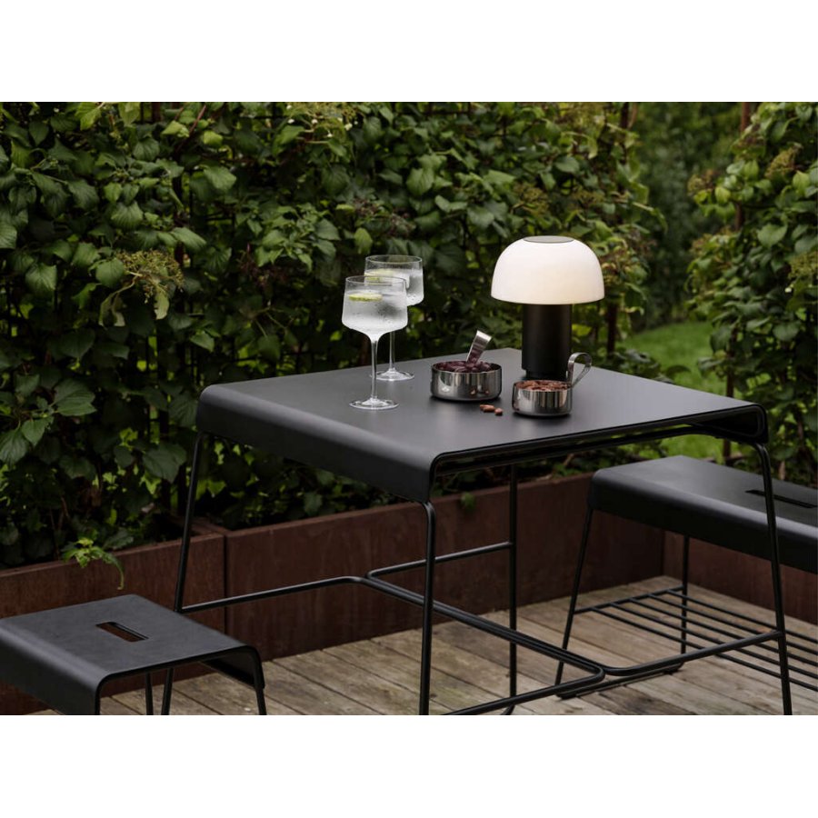 Zone Denmark A-Stool Outdoor-Hocker H45 cm, Schwarz