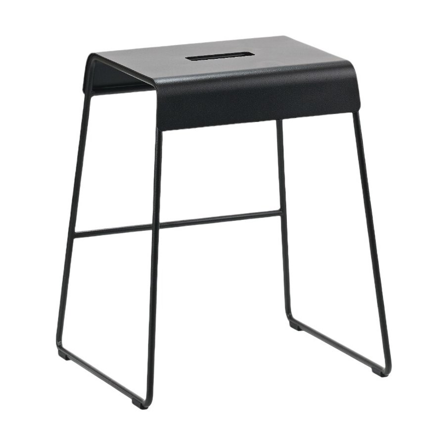 Zone Denmark A-Stool Outdoor-Hocker H45 cm, Schwarz