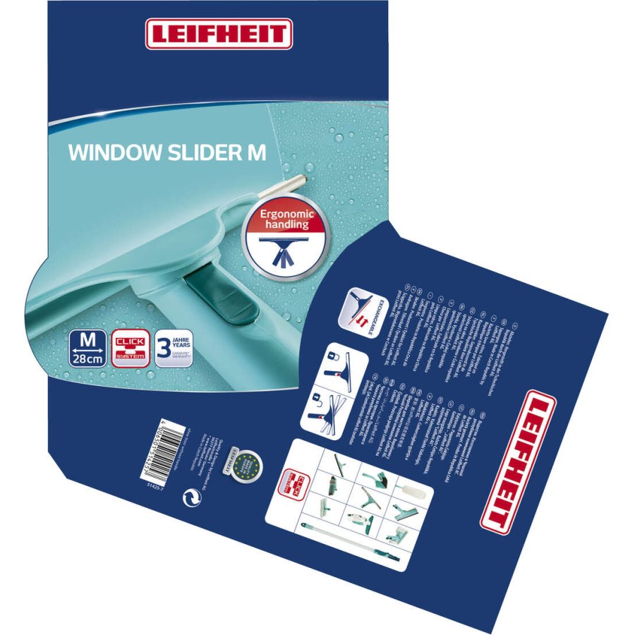 Leifheit Click Vinduesskraber 28 cm, Grn