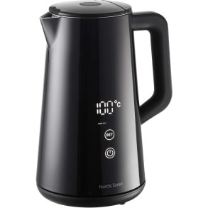 Nordic Sense Digitaler Wasserkocher 1,5 L, Schwarz