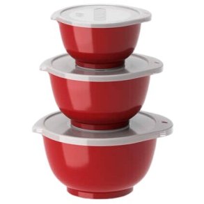Rosti Margrethe Mini-Schssel-Set mit Deckel, Rot
