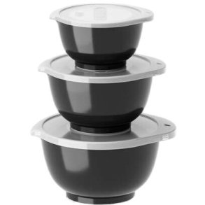 Rosti Margrethe Mini-Schssel-Set mit Deckel, Schwarz