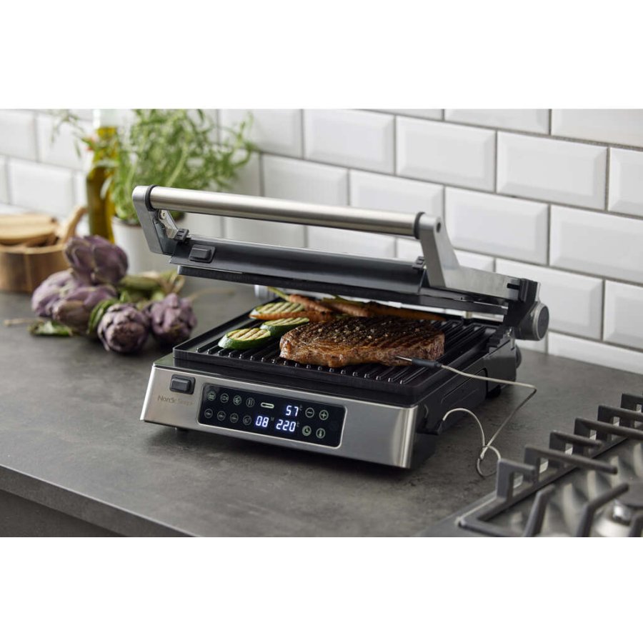 Nordic Sense Paninigrill, Stl/Sort