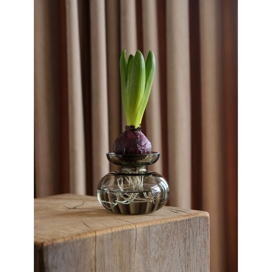 Zone Denmark Inu Vase H9 cm, Smoked Grey