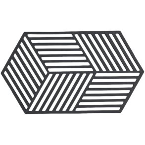 Zone Denmark Sechseck-Untersetzer 24x14 cm, Schwarz