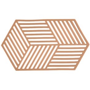Zone Denmark Sechseck-Untersetzer 24 x 14 cm, helles Terrakotta