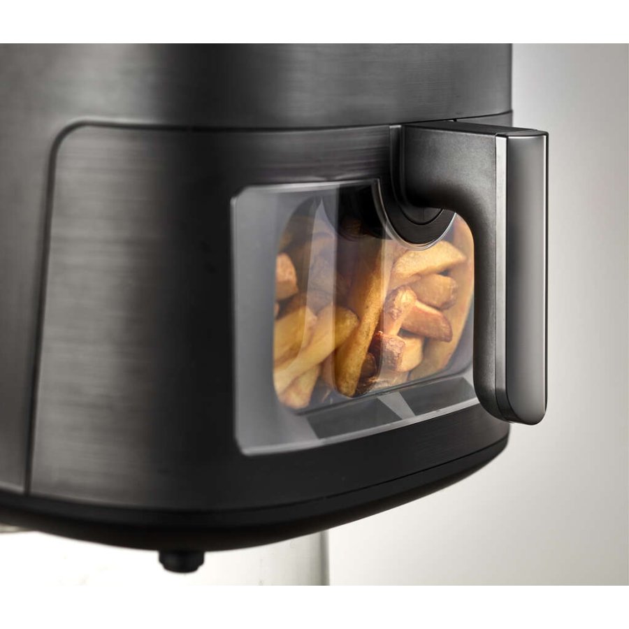 HOLM Airfryer m. Vindue 6,5 L, Mat Sort