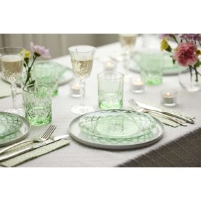 Lyngby Glas Sorrento Tallerken 4 stk. 21 cm, Grøn