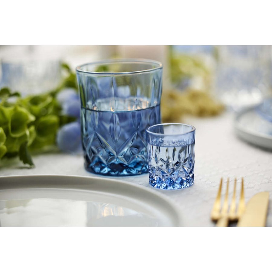 Lyngby Glas Sorrento Shotglas 4 stk. 4 cl, Bl