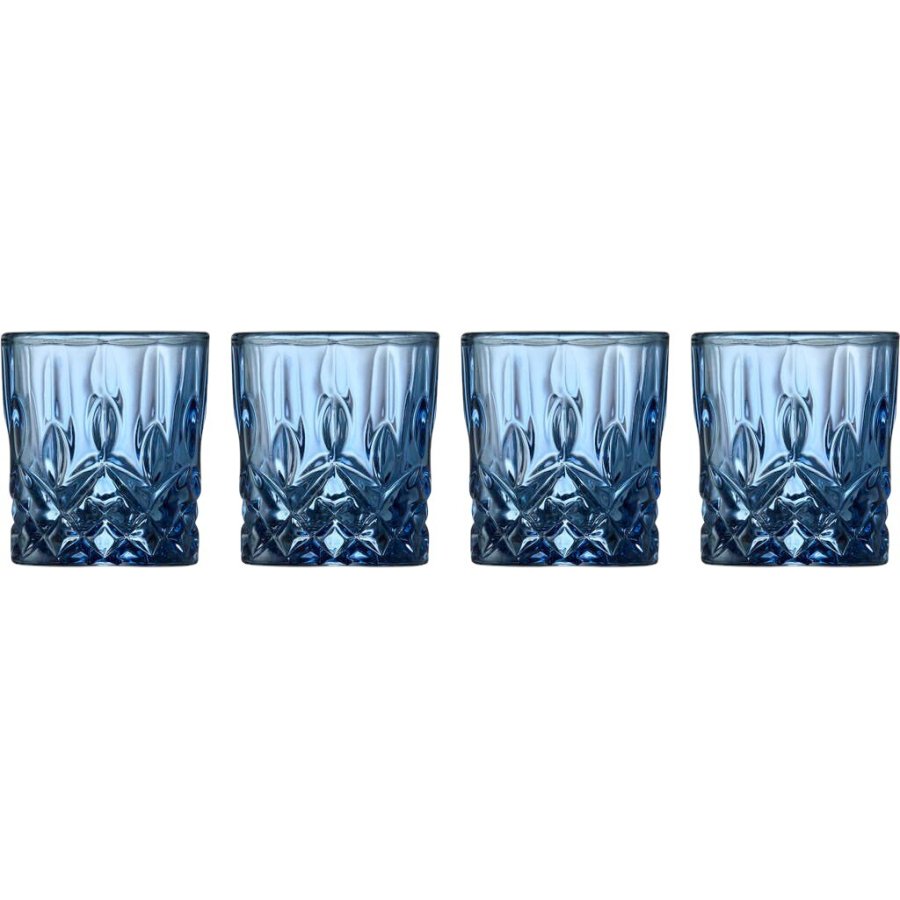 Lyngby Glas Sorrento Shotglas 4 stk. 4 cl, Bl